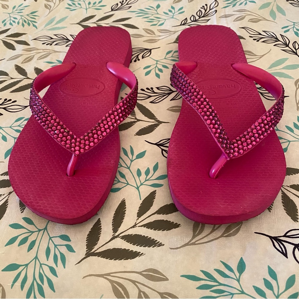 Lori Jack Swarovski Havaianas Flip Flips